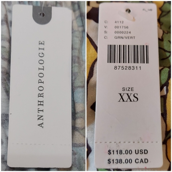 Anthropologie Tiny Long Sleeve Printed V Neck Wrap Top - Picture 14 of 16